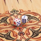 Нарды деревянные, настольная игра "Таежный волк", 40 х 40 см, с шашками - Фото 5