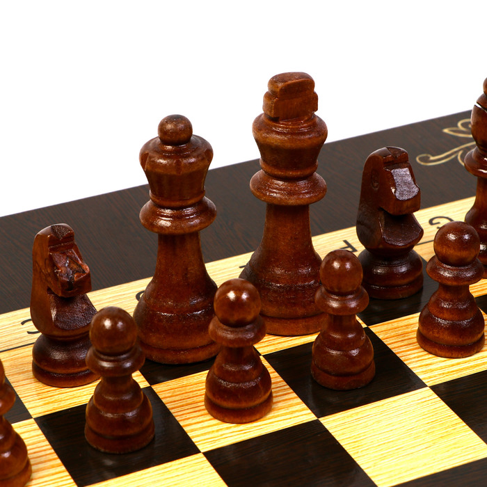 Шахматы деревянные 50х50 см "Галант", король h-9 см, пешка h-4.5 см - фото 1887800585