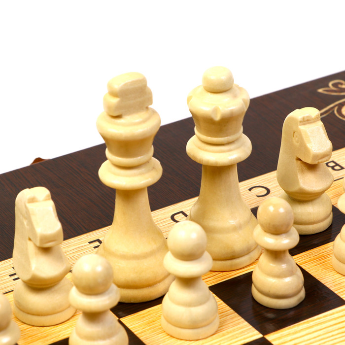 Шахматы деревянные 50х50 см "Галант", король h-9 см, пешка h-4.5 см - фото 1887800587