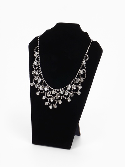 Бюст для украшений QF, 15×6×23 см, h=23 см, чёрный