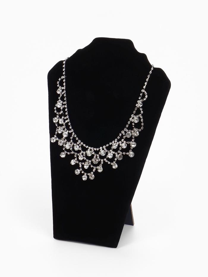 Бюст для украшений QF, 15×6×23 см, h=23 см, чёрный - Фото 1