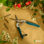 Ножницы садовые, 7" (18 см), с металлическими ручками, обрезиненная ручка, зелёные Greengo - Фото 11