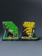 Фигурка - скол «Мишка», змеевик, каменная крошка, большой, МИКС - Фото 1