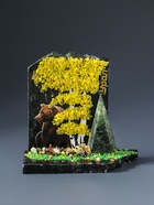 Фигурка - скол «Мишка», змеевик, каменная крошка, большой, МИКС - Фото 2