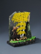 Фигурка - скол «Мишка», змеевик, каменная крошка, большой, МИКС - Фото 3