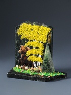 Фигурка - скол «Мишка», змеевик, каменная крошка, большой, МИКС - Фото 5