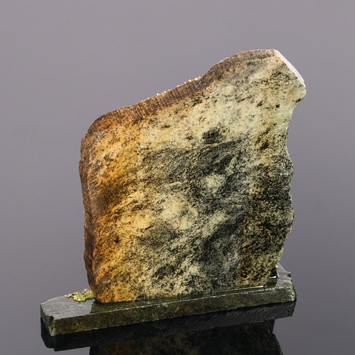 Сувенир-скол "Лось", змеевик, каменная крошка, большой, микс - фото 1889282487
