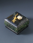 Шкатулка для украшений «Урал», змеевик, с декоративным камнем, 6.5×6.5×5.5 см - Фото 3