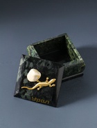 Шкатулка для украшений «Урал», змеевик, с декоративным камнем, 6.5×6.5×5.5 см - Фото 4