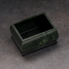 Шкатулка для украшений «Урал» прямоугольная, змеевик, с декоративным камнем, 7.5×5.5×5.5 см - Фото 5