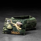 Шкатулка для украшений «Урал» прямоугольная, змеевик, с декоративным камнем, 7.5×5.5×5.5 см - Фото 7