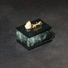 Шкатулка для украшений «Урал» прямоугольная, змеевик, с декоративным камнем, 7.5×5.5×5.5 см - Фото 9