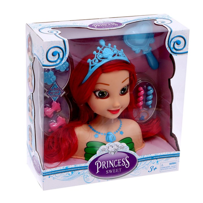 Кукла-манекен для создания причёсок «Стильная принцесса-1» с аксессуарами 43698