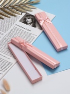 Коробочка подарочная под браслет, цепочку, часы, 21×4 см, (полезная часть 20.2×3.7 см), розовая, перламутровая - Фото 6