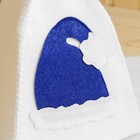 Набор банный подарочный "С Новым годом" (коврик, рукавица, шапка), войлок, синий - Фото 2