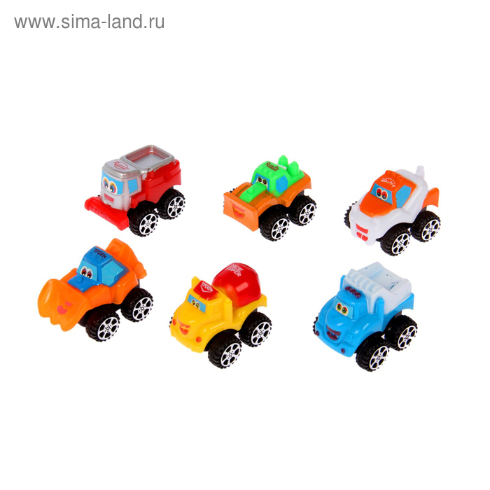 Машина инерционная "Тачка", набор 6 штук - Фото 1