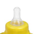 Бутылочка для кормления «Транспорт», классическое горло, с ручками, 150 мл., от 0 мес., цвет жёлтый - Фото 4