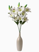 Цветы искусственные «Три лилии», 18×90 см, белые - Фото 6