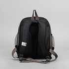 Рюкзак школьный, 2 отдела на молниях, 3 наружных кармана, цвет чёрный - Фото 3
