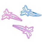 невидимка для волос цветная бабочки (н-р 12 шт) - Фото 1