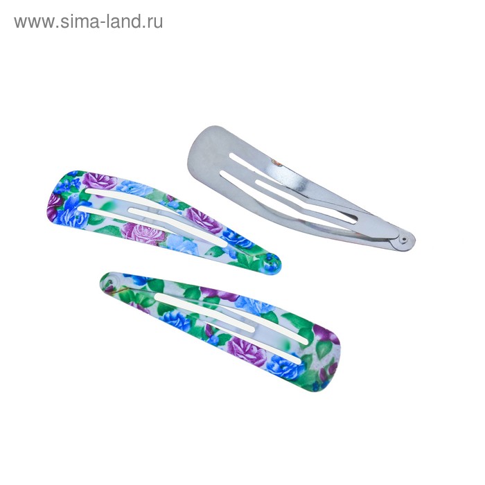 невидимка для волос цветная весенняя (н-р 12 шт) - Фото 1