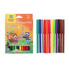 Фломастеры 12 цветов «Мульти-Пульти. Енот во Франции», смываемые - Фото 1