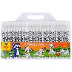 Фломастеры 24 цвета Мульти-Пульти «Енот и далматинцы», смываемые - фото 299307920