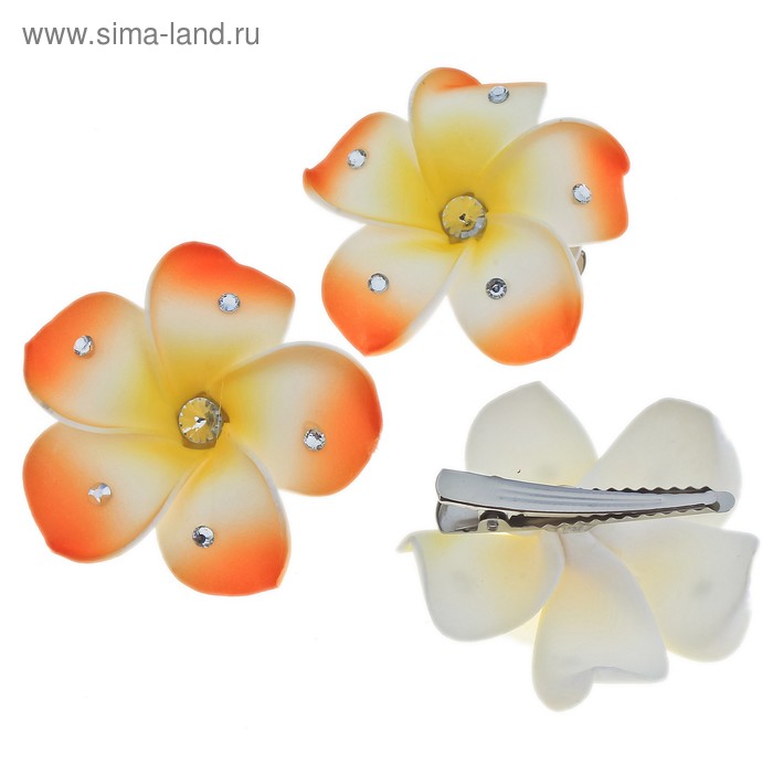 зажим для волос лилия 2 шт - Фото 1