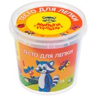 Тесто для лепки «Мульти-Пульти. Енот в деревне», 7 цветов по 30 г, пластиковое ведро - Фото 1