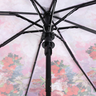 Зонт полуавтоматический «Розы», 3 сложения, 8 спиц, R = 49 см, цвет фиолетовый - Фото 3