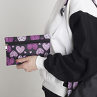 Рюкзак молодёжный, с косметичкой, отдел на молнии, цвет чёрный/розовый - Фото 6