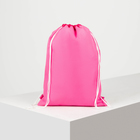 Сумка-мешок для обуви, наружный карман на молнии, цвет розовый - Фото 2