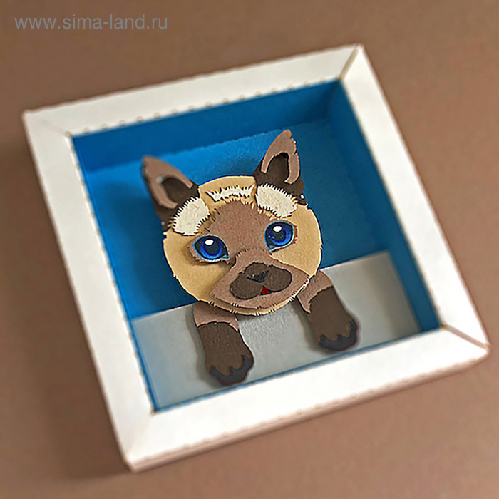3D-аппликация из бумаги "Котёнок" - Фото 1