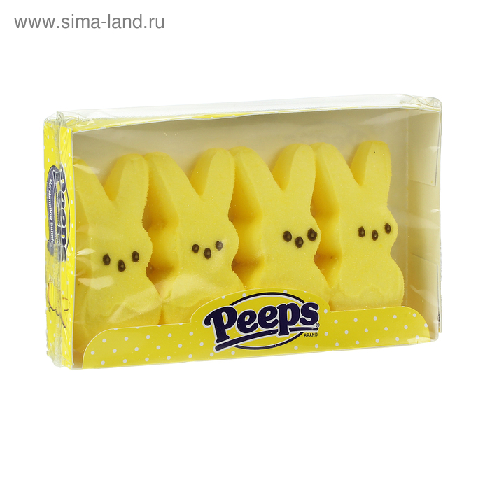 Зефир Peeps Marshmallow Bunnies (желтые зайцы) 31г - Фото 1