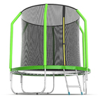 Батут EVO JUMP Cosmo Internal, d=244 см, с внутренней защитной сеткой и лестницей, цвет зелёный - Фото 3
