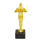 Наградная фигура мужская «Золотой босс», оскар, 18 х 6,2 см, пластик - Фото 4