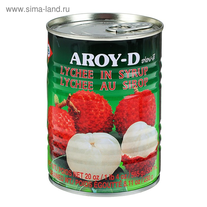 Личи в сиропе "AROY-D", 565 г - Фото 1