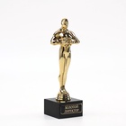 Кубок наградная фигура «Золотой директор», оскар, пластик, подставка камень, 18 см - Фото 3