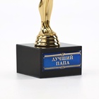 Кубок наградная фигура «Лучший папа», оскар, пластик, подставка камень, 18 см - Фото 5