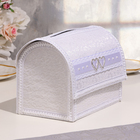 Семейный банк "Два сердца", открывающийся, белый - фото 24437632