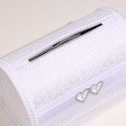 Семейный банк "Два сердца", открывающийся, белый - фото 24531889