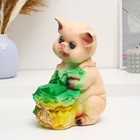 Копилка "Поросенок с галстуком" 23см - фото 24541096