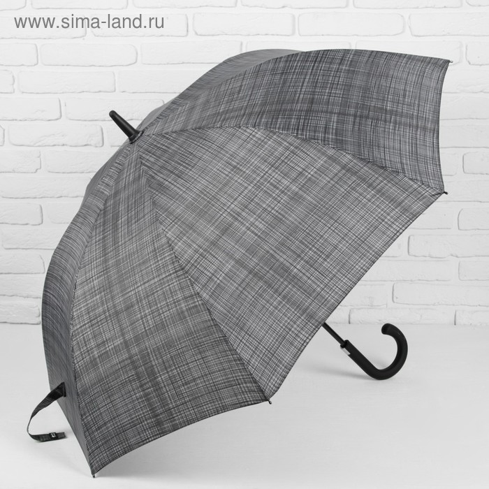 Зонт полуавтоматический «Фактура», 8 спиц, R = 56 см, цвет серый