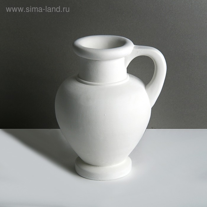 Гипсовая фигура ваза: кувшин с одной ручкой, 28 х 21 х 19 см - Фото 1