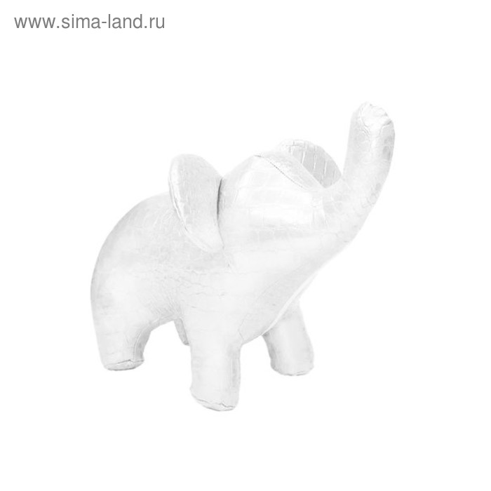 Мягкая игрушка-пуфик "Слон CAIMAN", цвет белый - Фото 1
