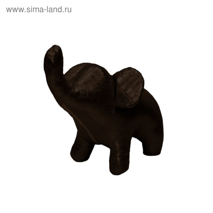 Мягкая игрушка-пуфик "Слон CAIMAN", цвет тёмно-коричневый - Фото 1