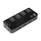 Разветвитель USB (Hub) Jet.A JA-UH15, чёрный (4 порта USB 2.0, с выключателями портов)уценка - Фото 2