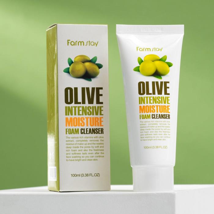 Пенка очищающая FarmStay, увлажняющая, с экстрактом оливы, 100 мл 16865