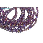 Браслет «Хрусталь» пружинка, цвет аметистовый 6 рядов - Фото 2