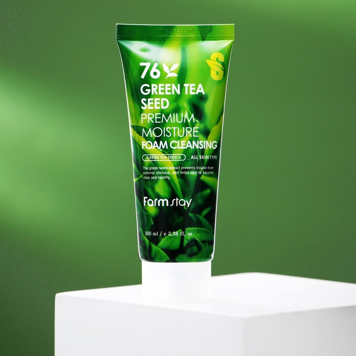 Пенка очищающая FarmStay, с семенами зелёного чая, 100 мл 16882